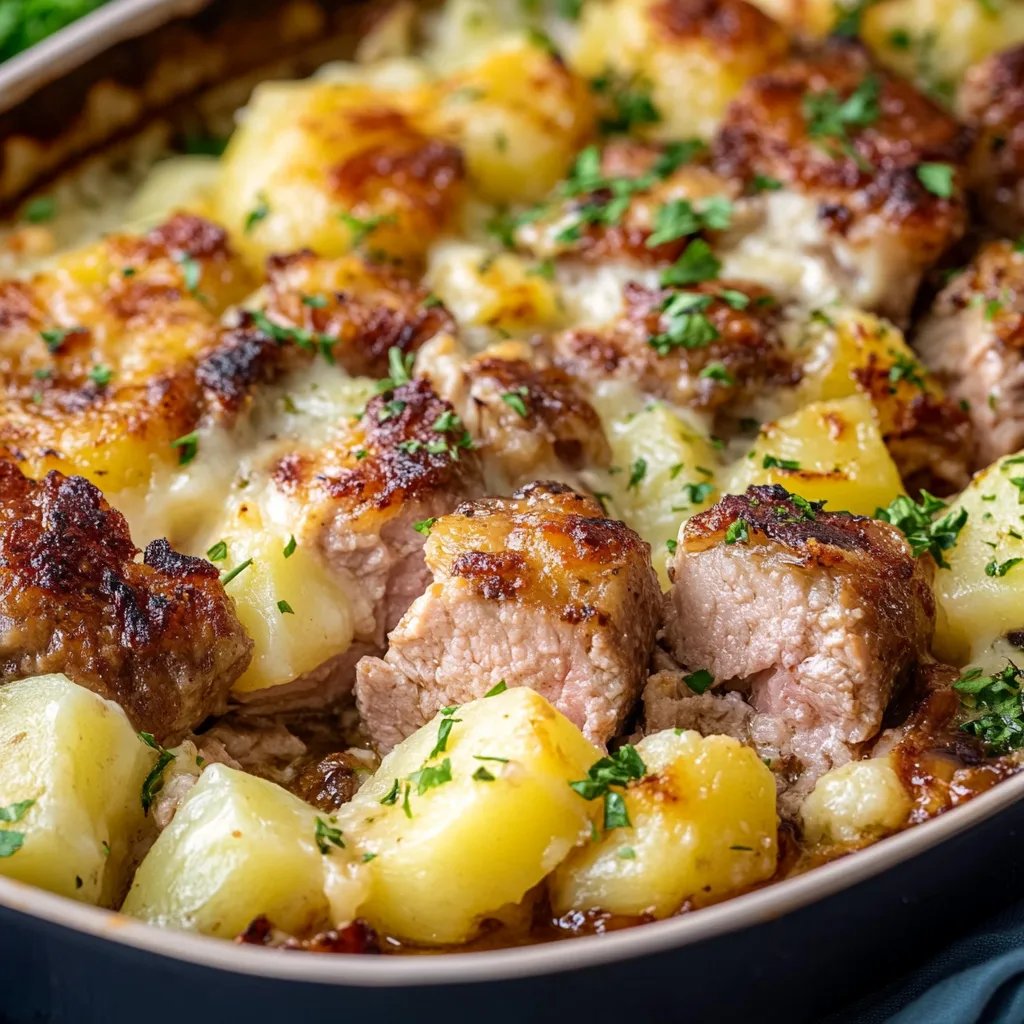 Auflauf mit Kartoffeln, Kohlrabi und Hackfleisch