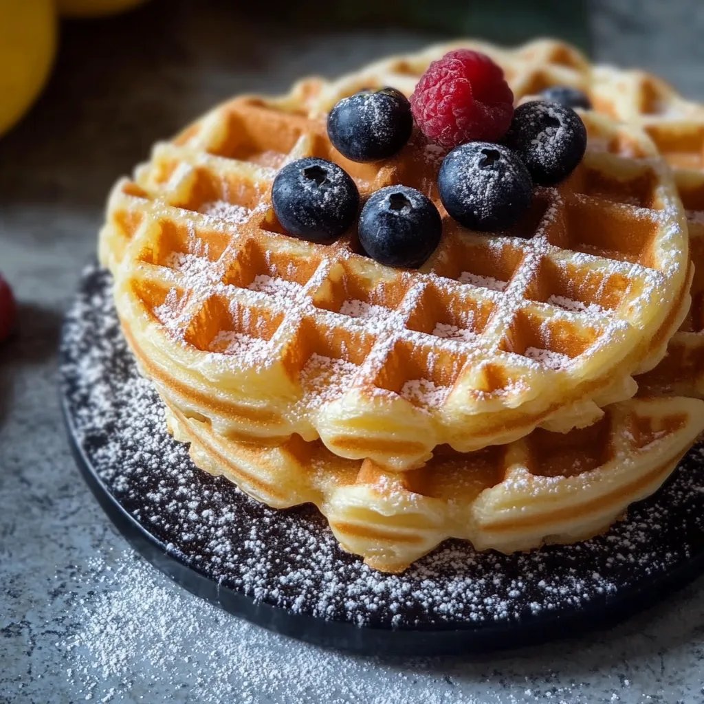 Proteinreiche Skyr Waffeln