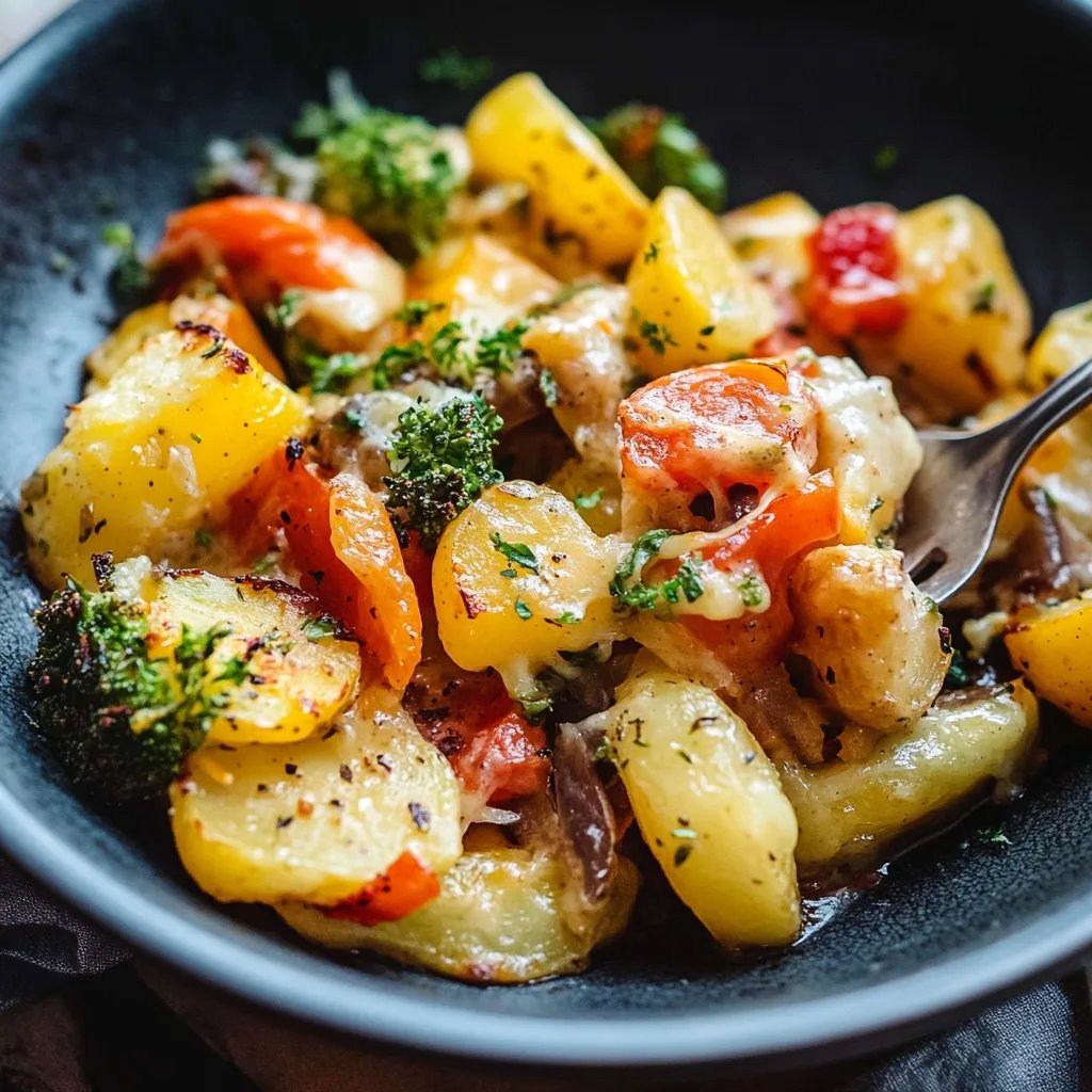 Bunter Gemüseauflauf mit Kartoffeln