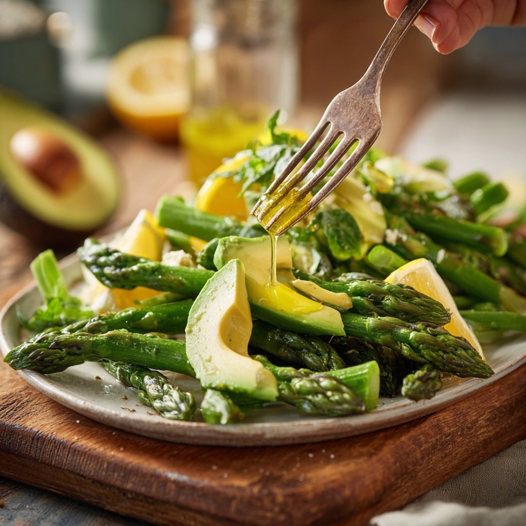 Grüner Spargel Salat