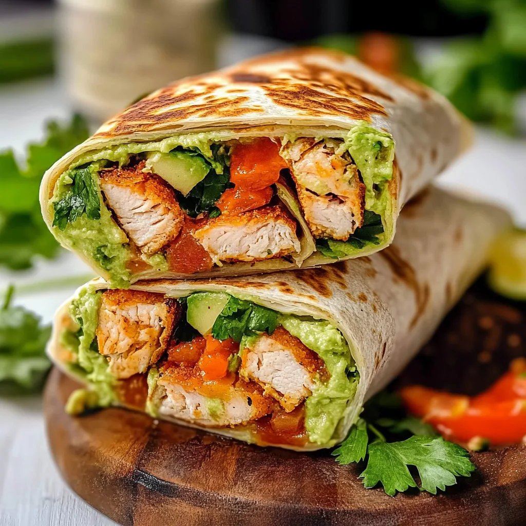 Extra knuspriger Hähnchen-Wrap