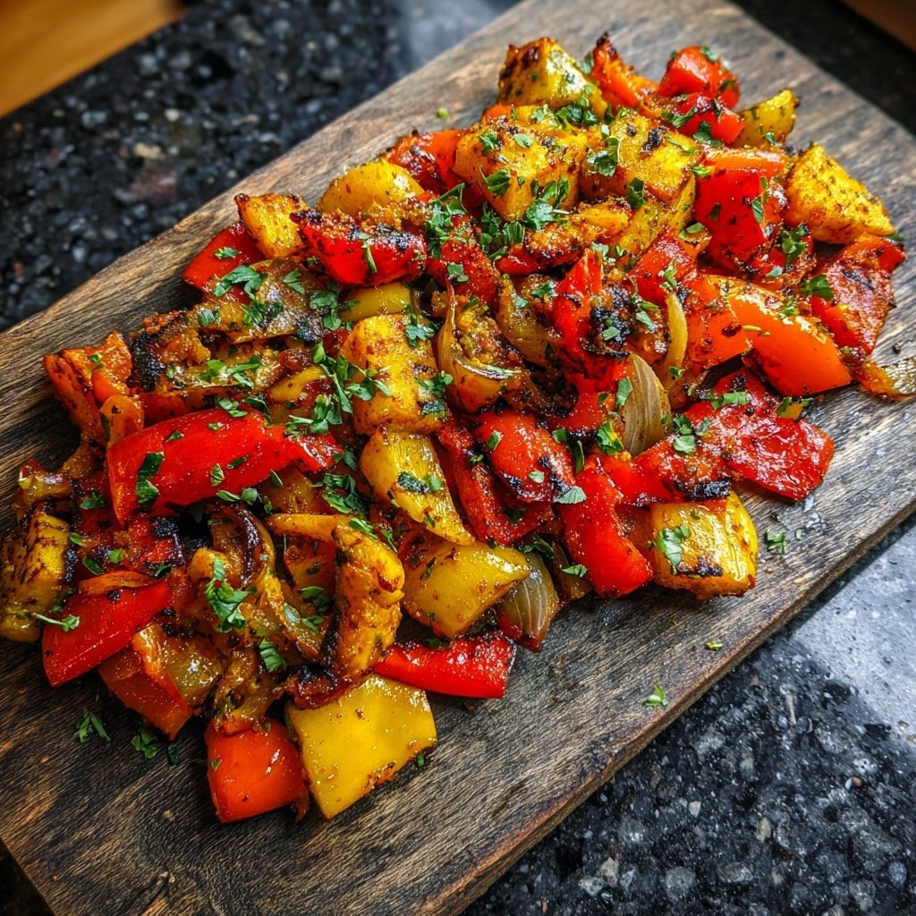 Grill Beilagen Mit Paprikawürfeln