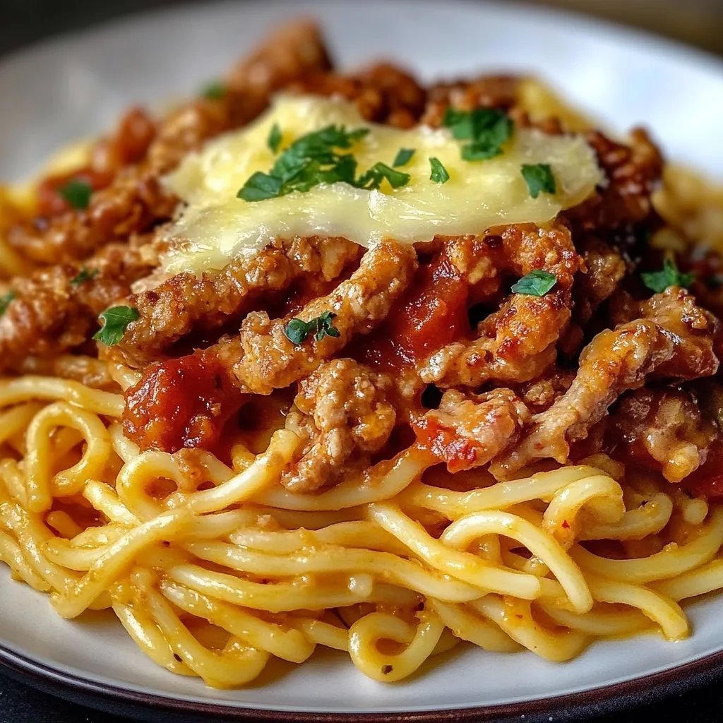 Knuspriges Hähnchen mit cremiger Pasta