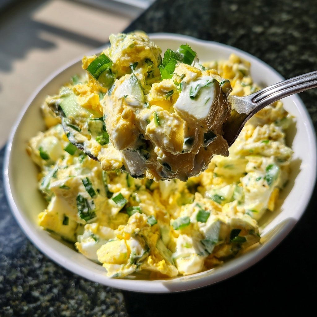 Schnell & Einfach 10-Minuten-Eiersalat mit Joghurt