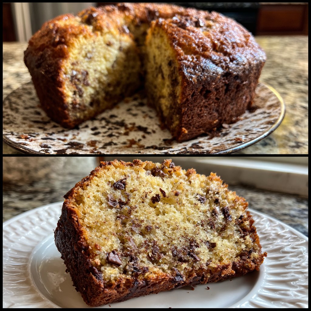 Bananenkuchen mit Schokostückchen
