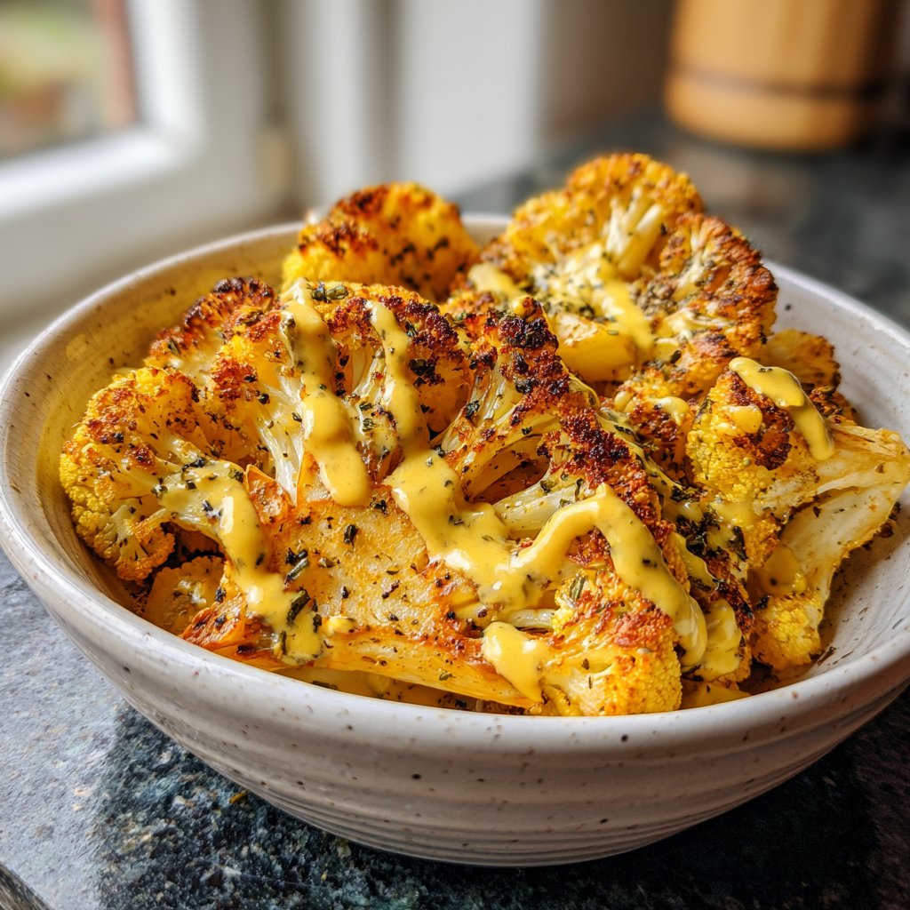 Blumenkohl mit Senfsauce