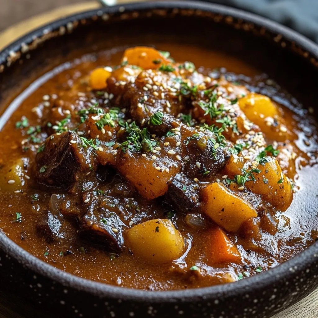 Zartes Rindergulasch mit sämiger Soße