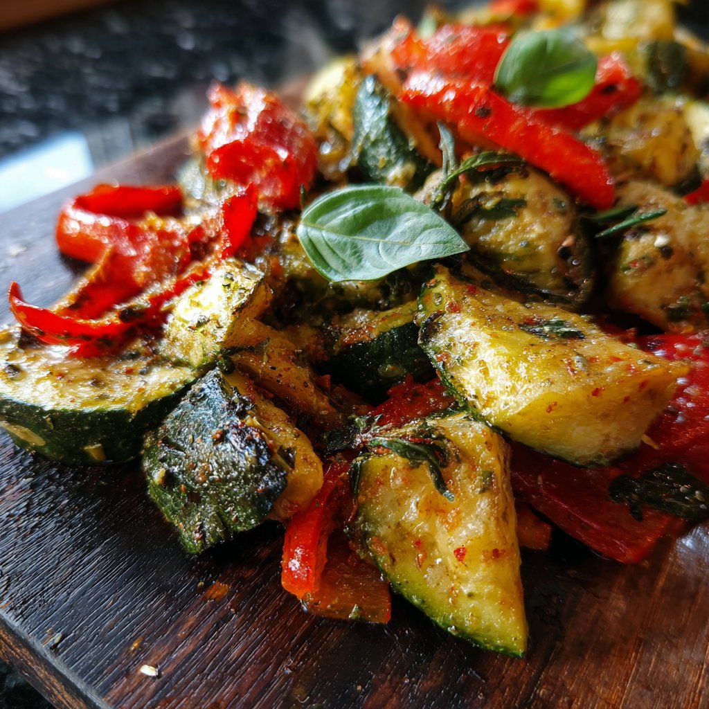 Ofengemüse mit Kräutern zum Abendessen