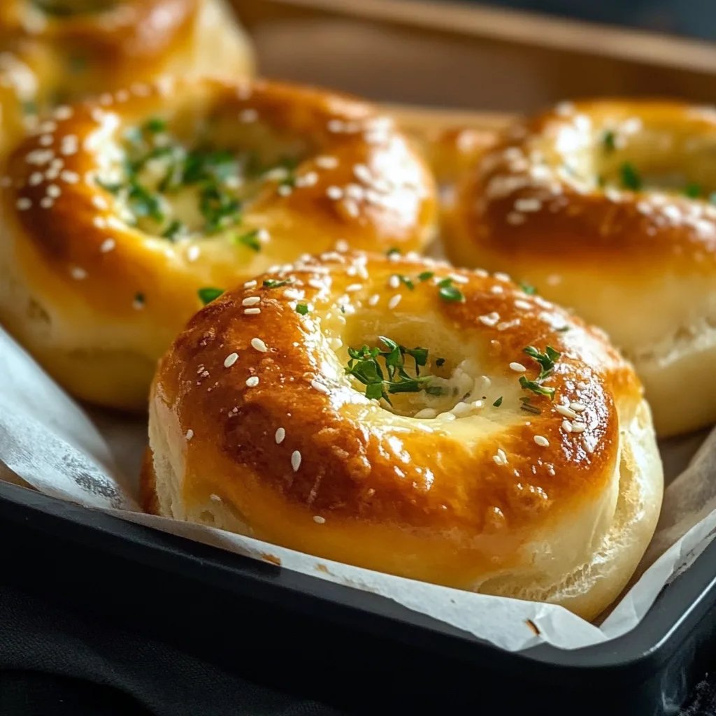 Käsige Knoblauchbrötchen