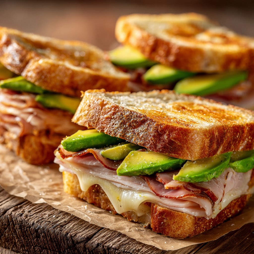 Herzförmige Sandwiches