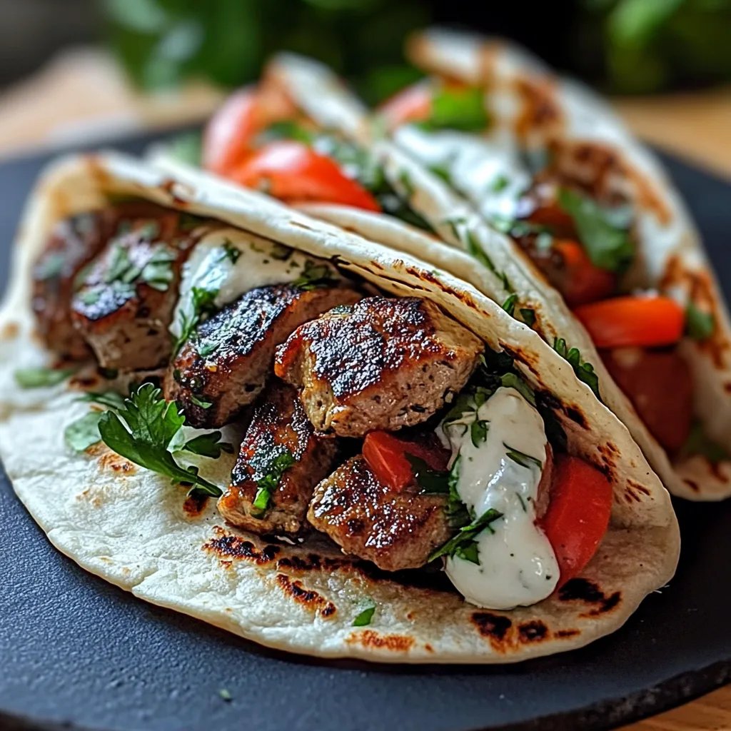 Einfaches Hähnchen-Gyros