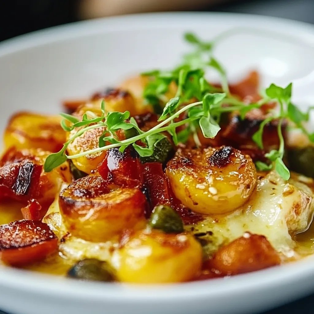 Rosenkohl-Auflauf mit Schinken