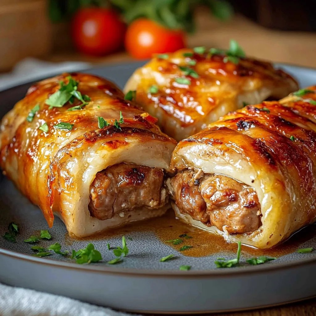 Herzhafte Hackfleisch-Käse-Blätterteig-Rolle
