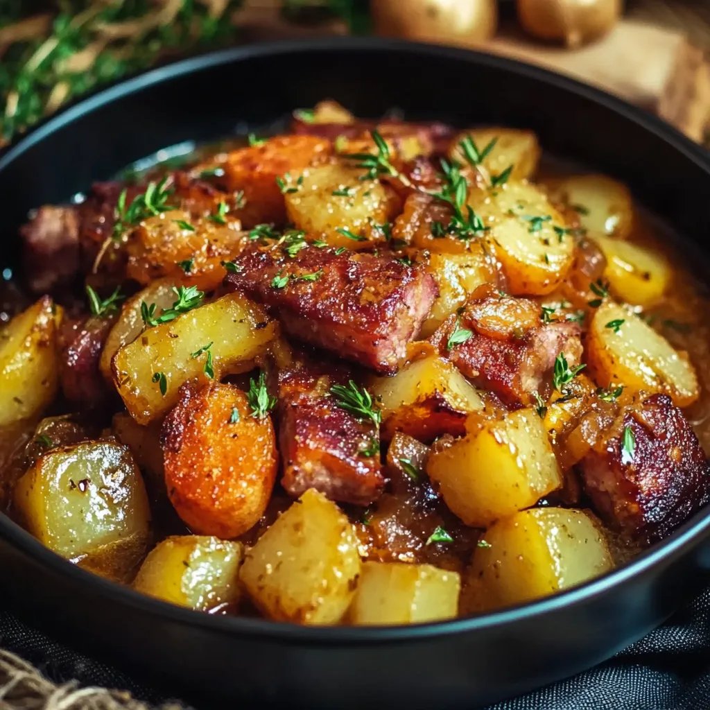 Mohren und Kartoffel Eintopf