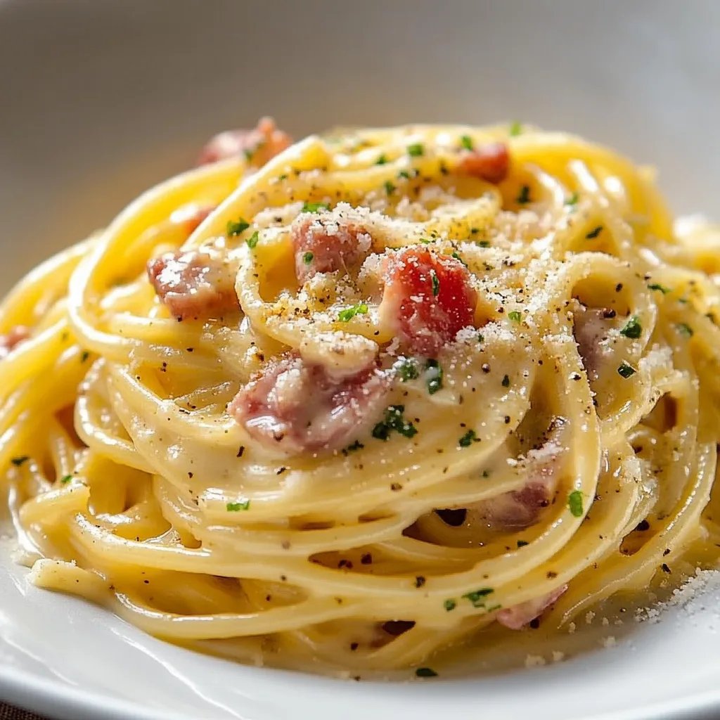 Spaghetti Carbonara Italienischer Art