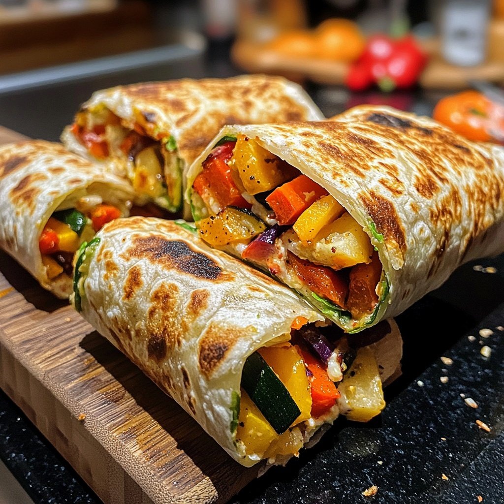 Wraps mit Ofengemüse