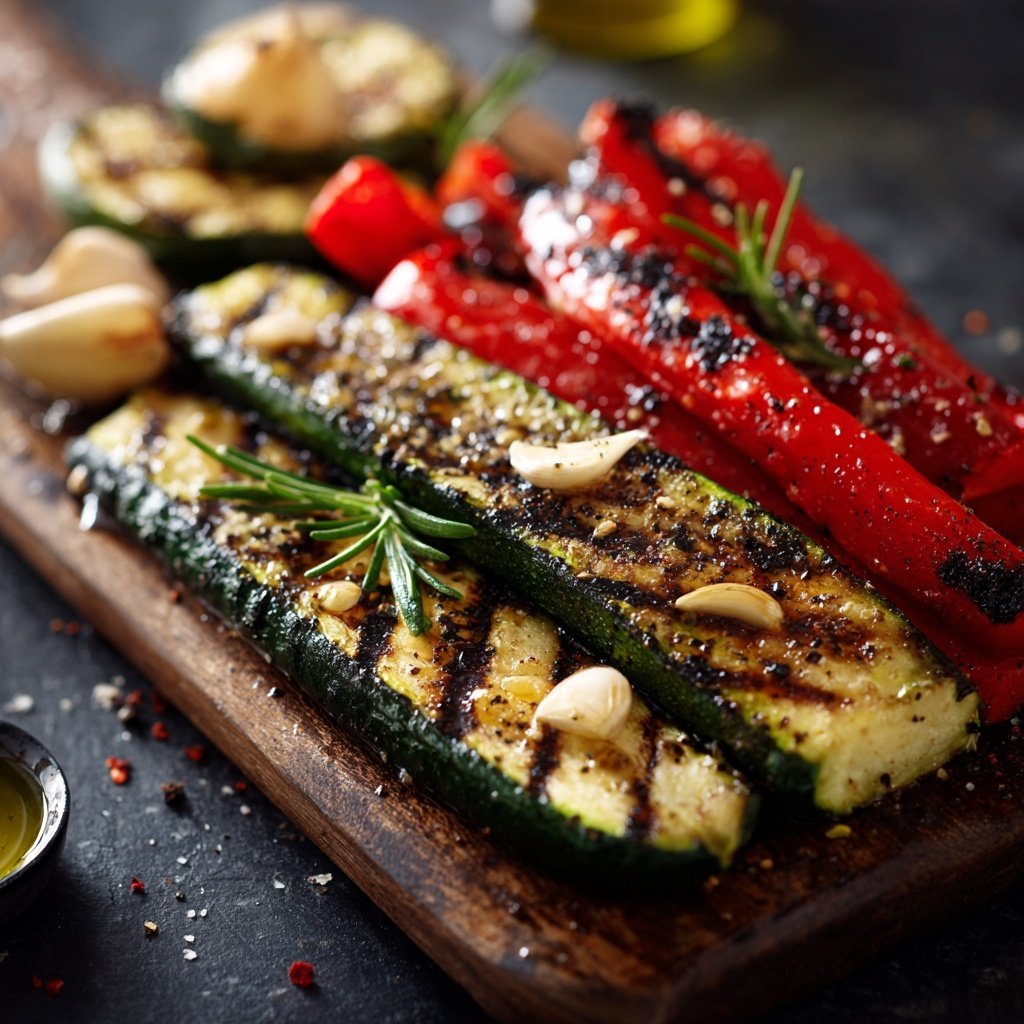 Grillgemüse Mit Rosmarin Und Knoblauch