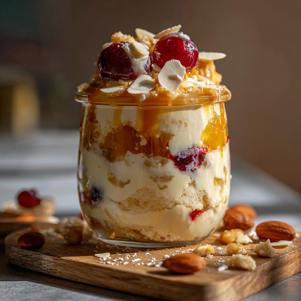 Frühstück zum Vorbereiten im Glas