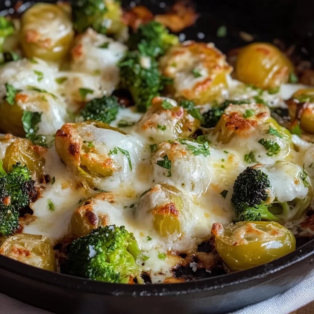 Rosenkohl aus dem Ofen mit Zitrone, Knoblauch & Parmesan