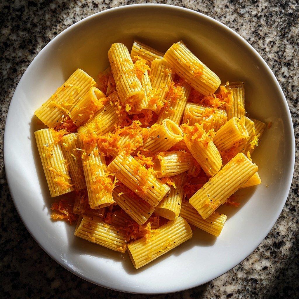 Rigatoni mit Fenchel und Orange
