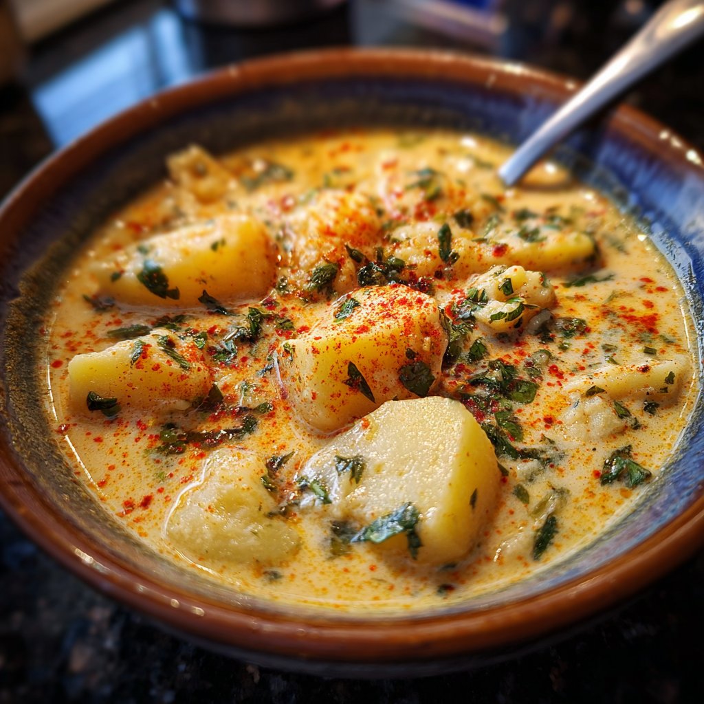 Blumenkohlsuppe mit Kartoffeln